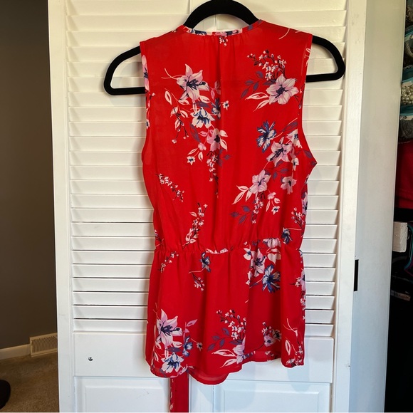 Sienna Sky Faux Wrap Floral Tank Top - Picture 8 of 9